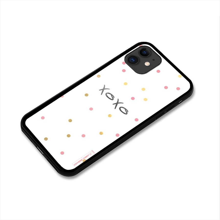 Polka Hugs Glass Back Case for iPhone 11