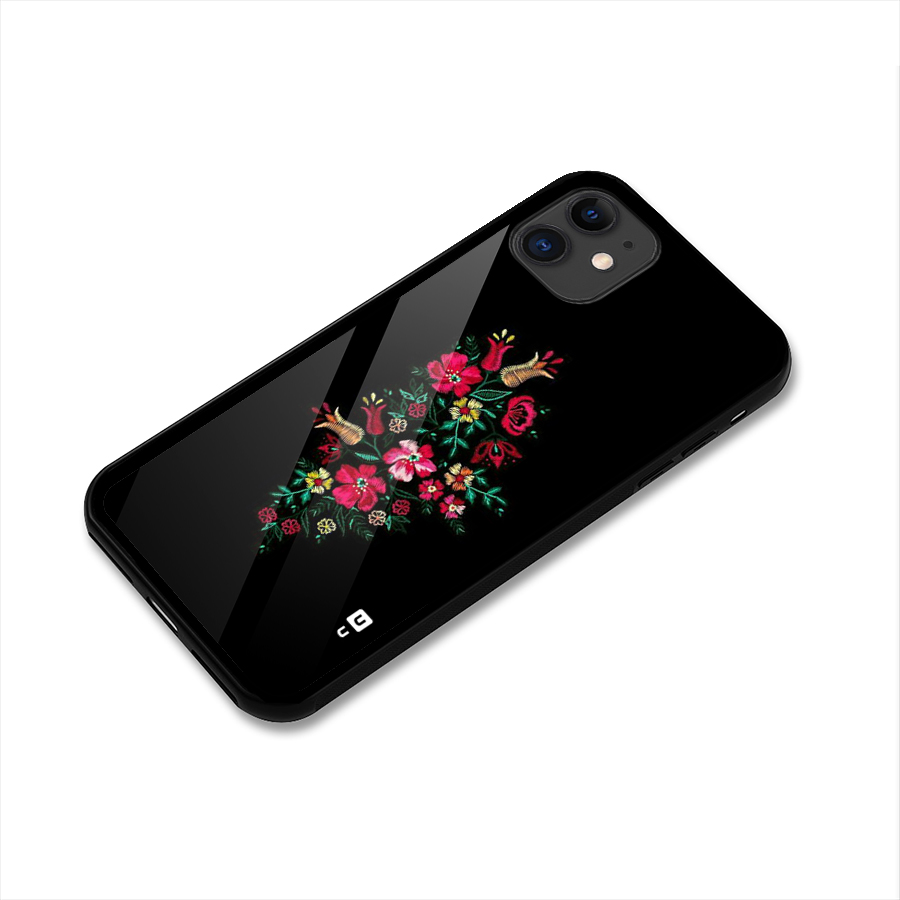 Pretty Allure Flower Glass Back Case for iPhone 11