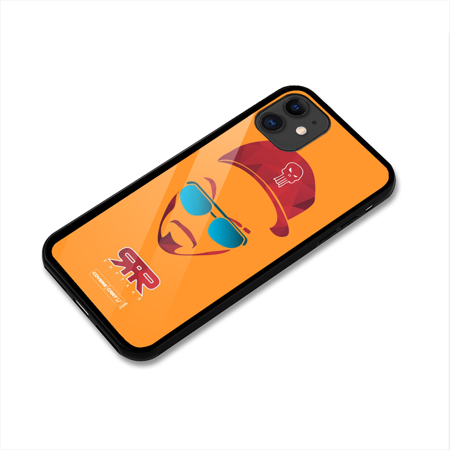 Raftaar Orange Glass Back Case for iPhone 11