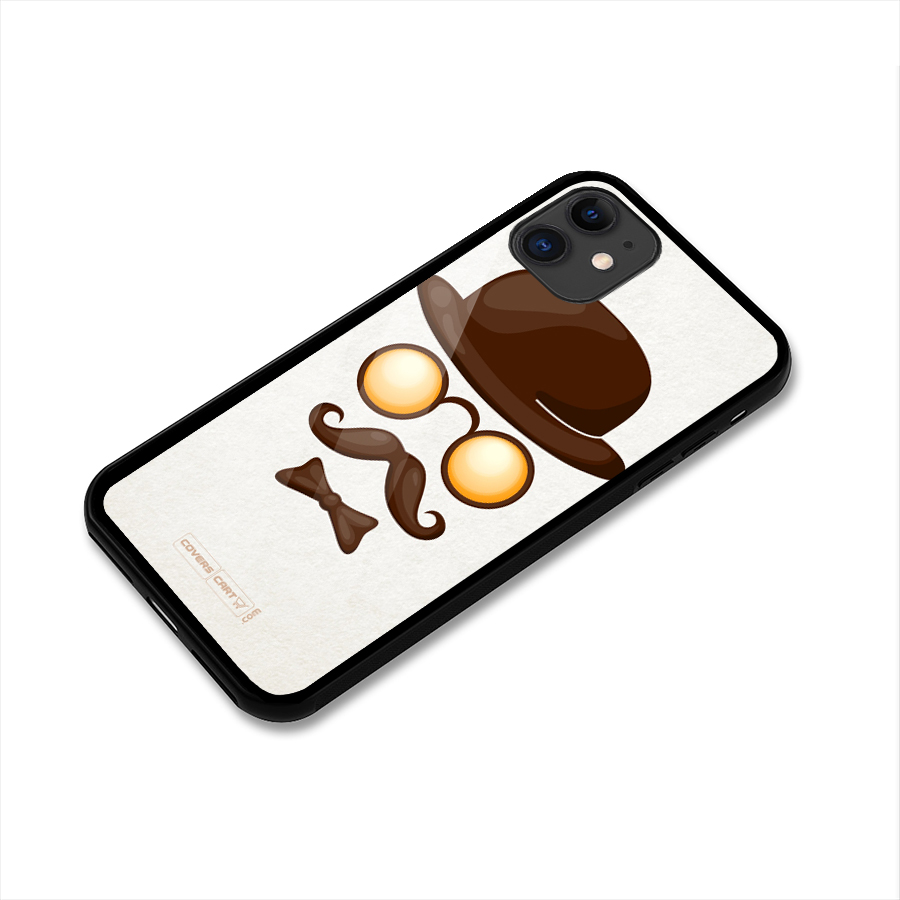Retro Style Glass Back Case for iPhone 11