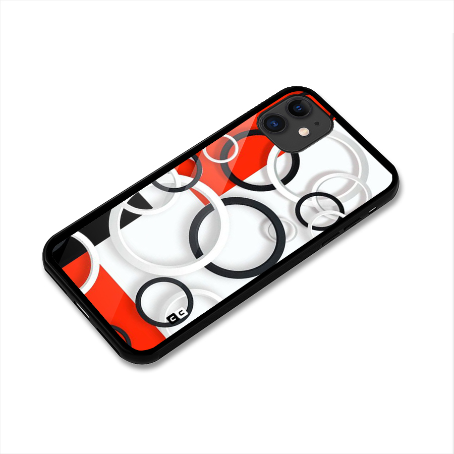 Rings Abstract Glass Back Case for iPhone 11