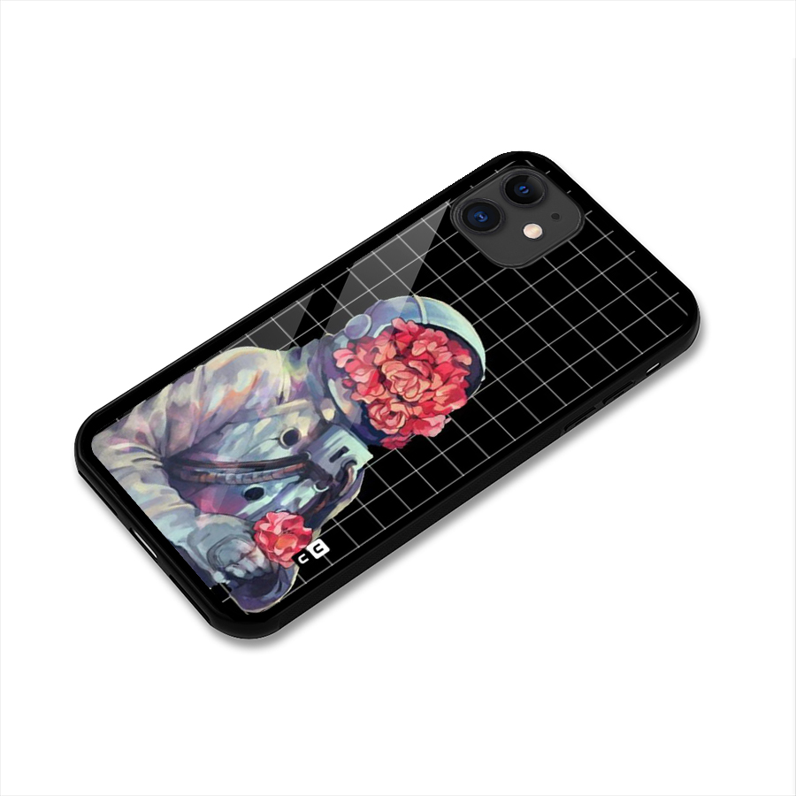 Robot Rose Glass Back Case for iPhone 11