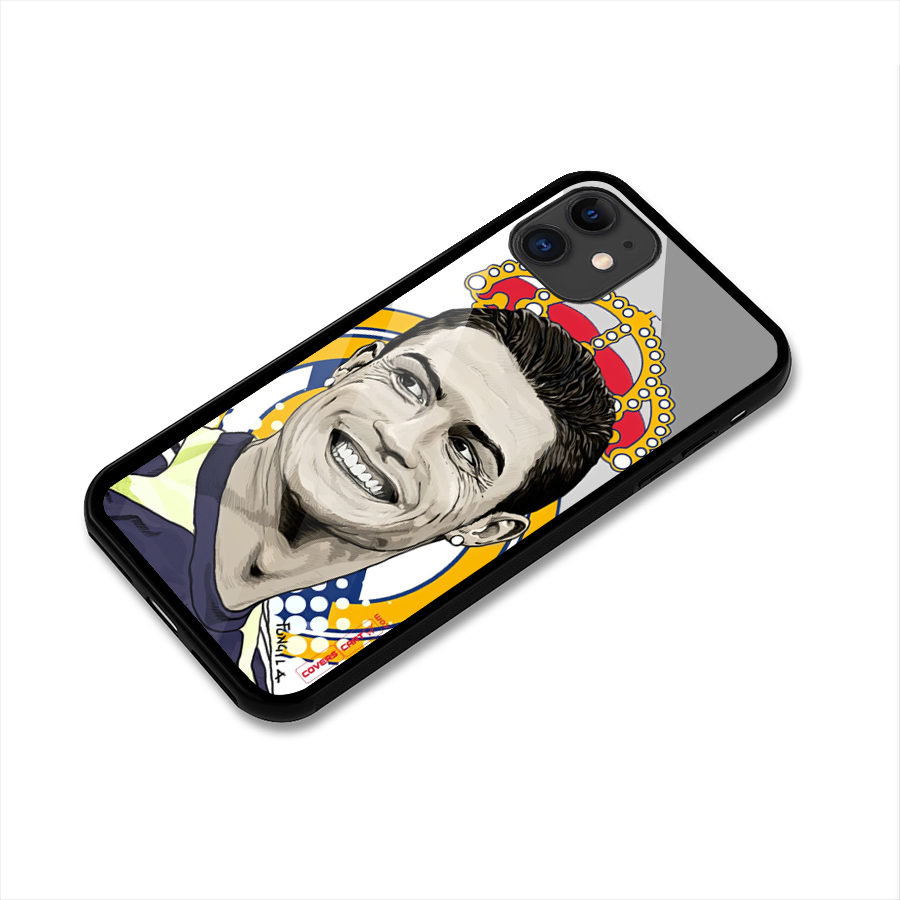 Ronaldo Madrid King Glass Back Case for iPhone 11