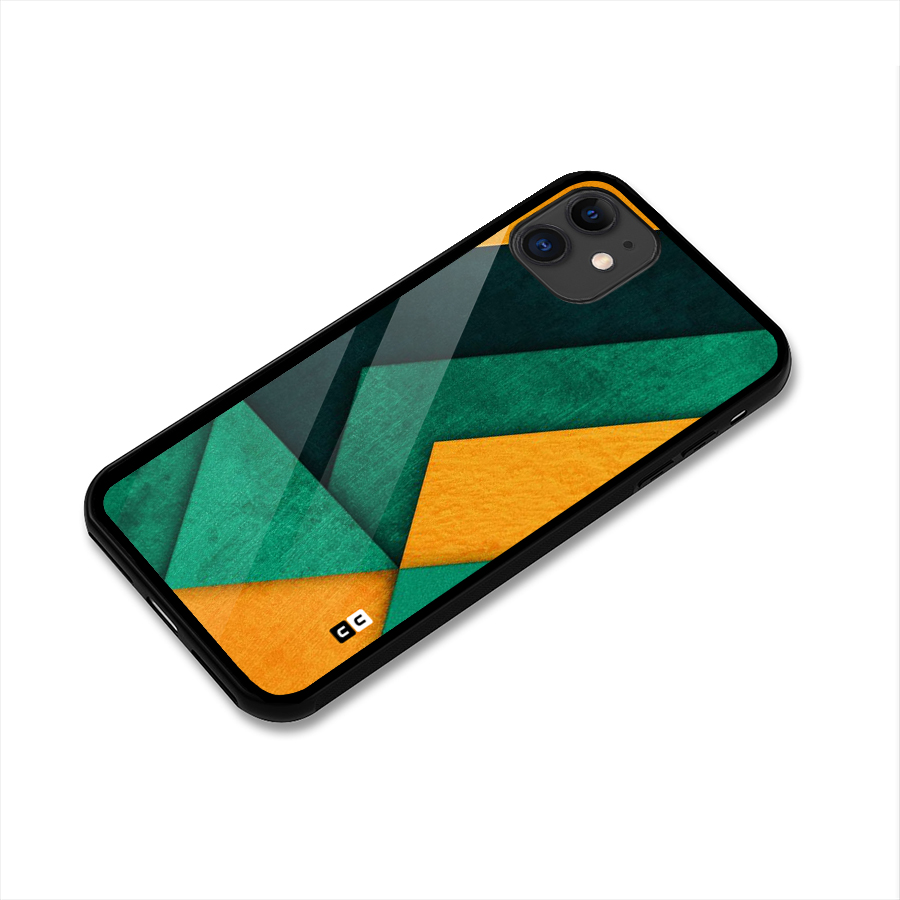 Rugged Abstract Stripes Glass Back Case for iPhone 11