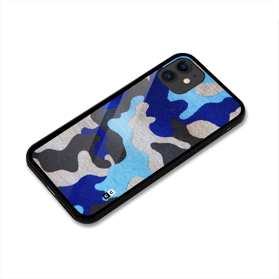 Rugged Camouflage Glass Back Case for iPhone 11