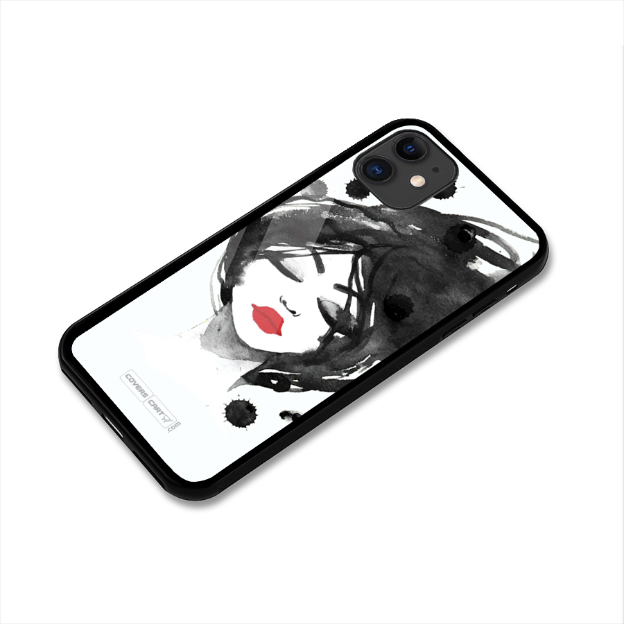 Sassy Girl Glass Back Case for iPhone 11
