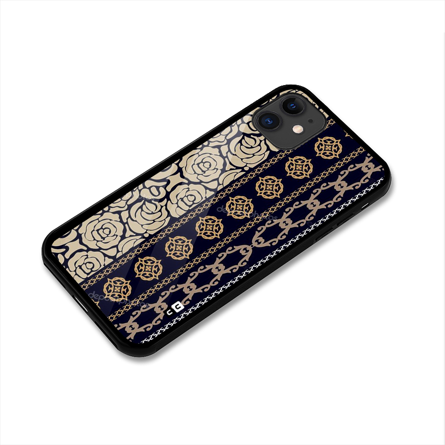 Seamless Pattern Glass Back Case for iPhone 11