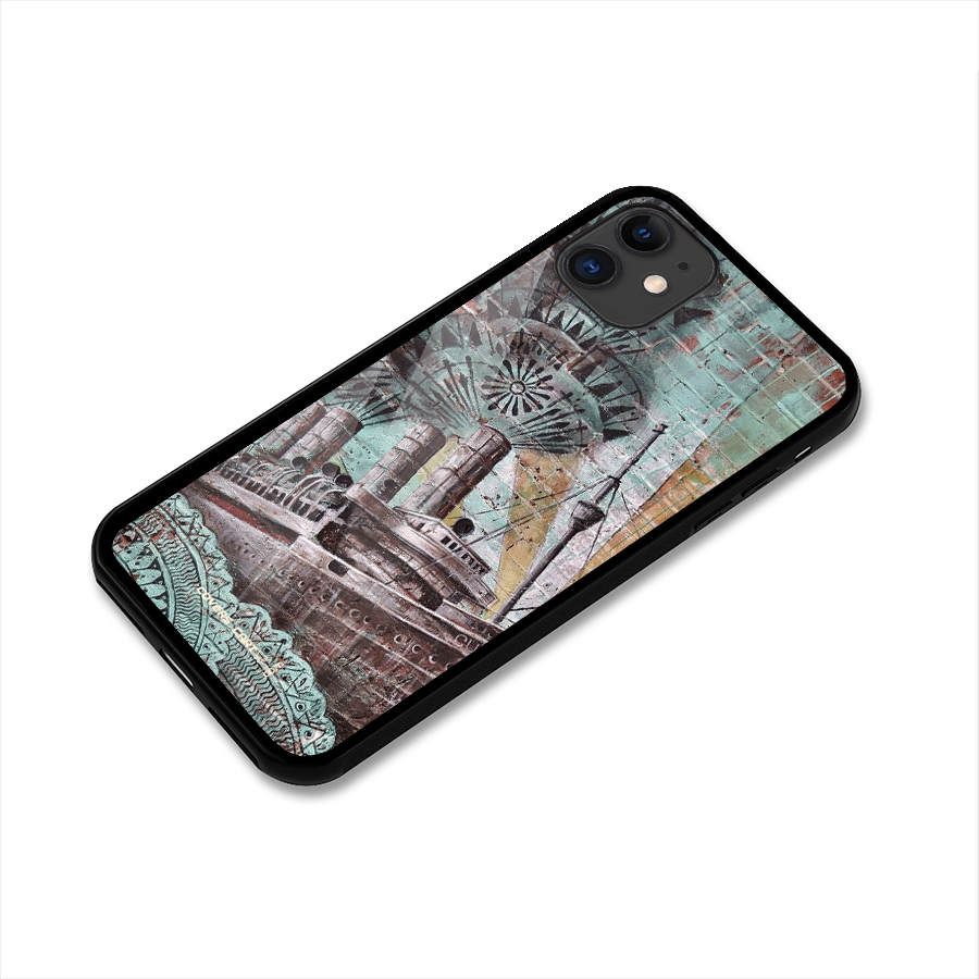 Ship Art Glass Back Case for iPhone 11