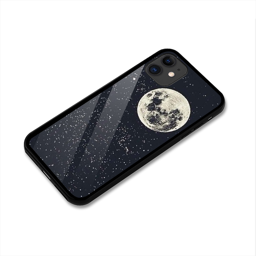 Simple Galaxy Glass Back Case for iPhone 11