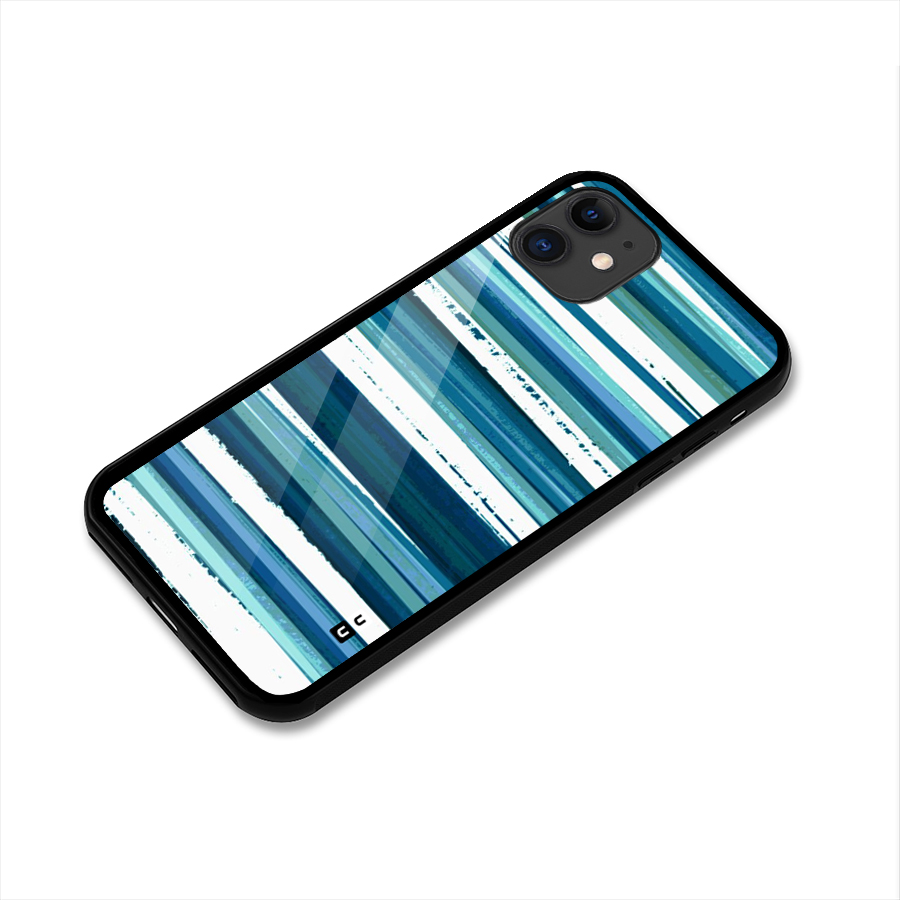 Simple Soothing Lines Glass Back Case for iPhone 11
