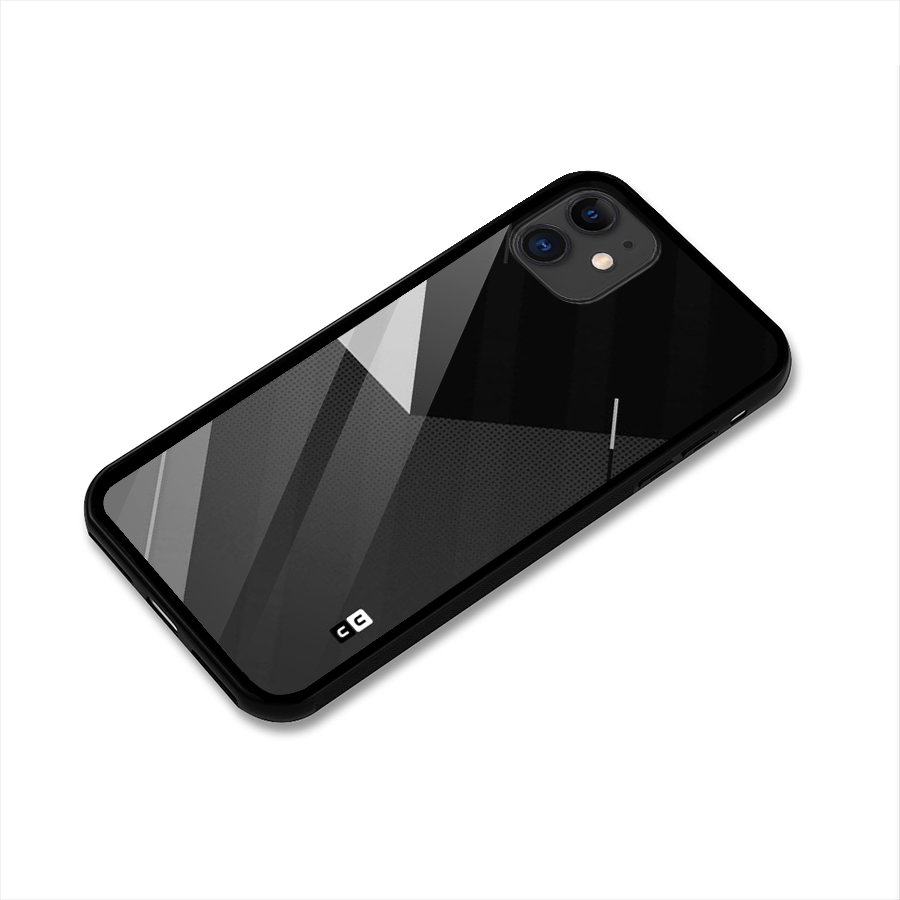 Slant Grey Glass Back Case for iPhone 11