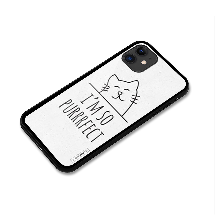 So Purrfect Glass Back Case for iPhone 11