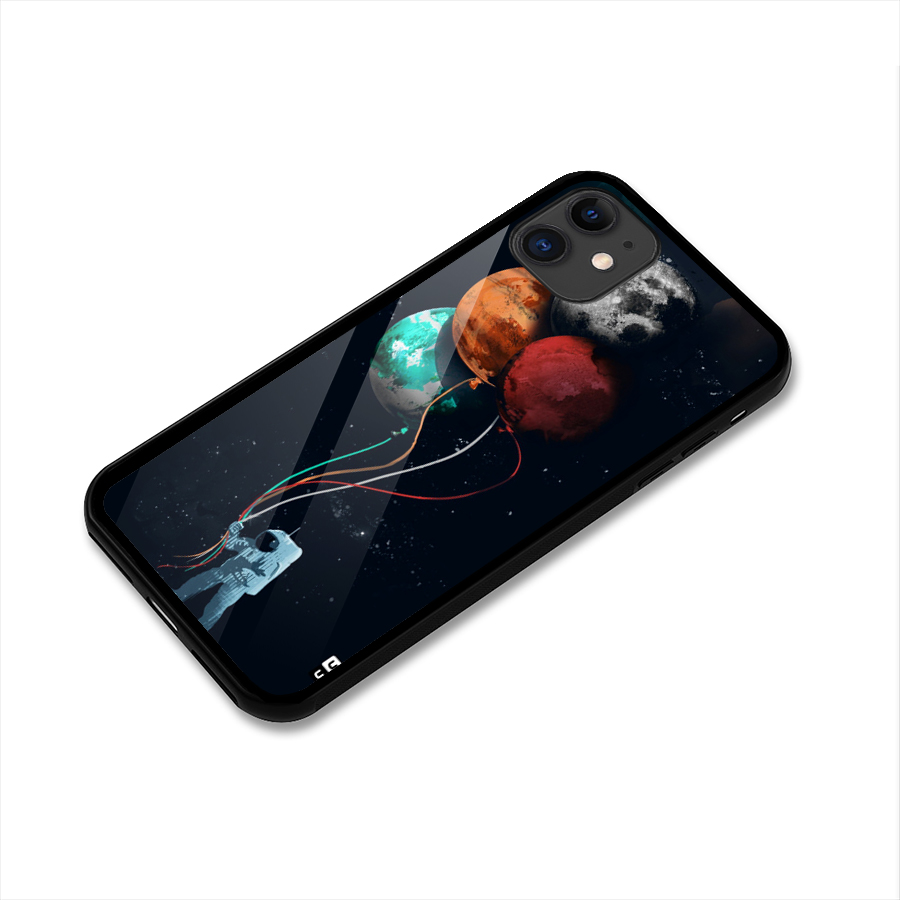 Space Balloons Glass Back Case for iPhone 11