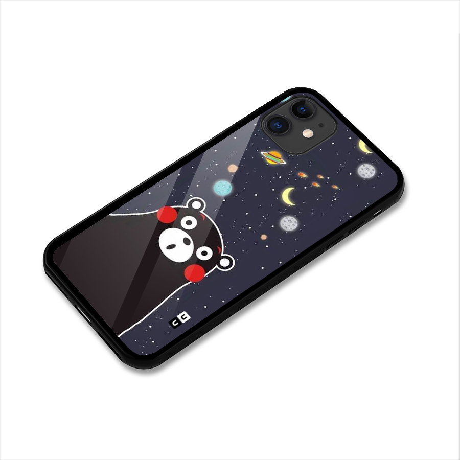 Space Bear Glass Back Case for iPhone 11
