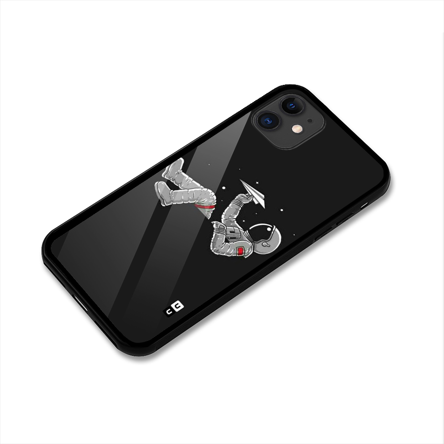 Spaceman Flying Glass Back Case for iPhone 11