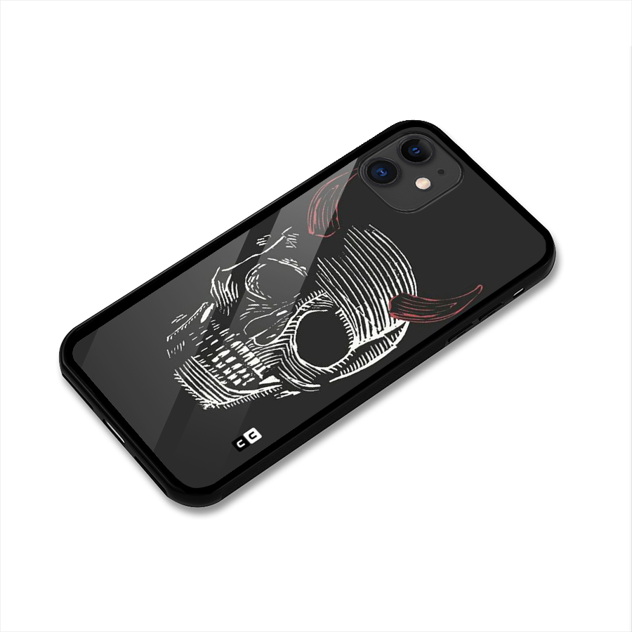 Spooky Face Glass Back Case for iPhone 11