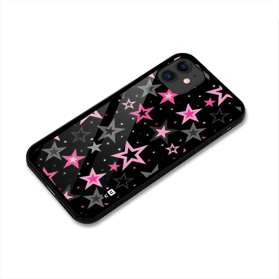 Star Outline Glass Back Case for iPhone 11