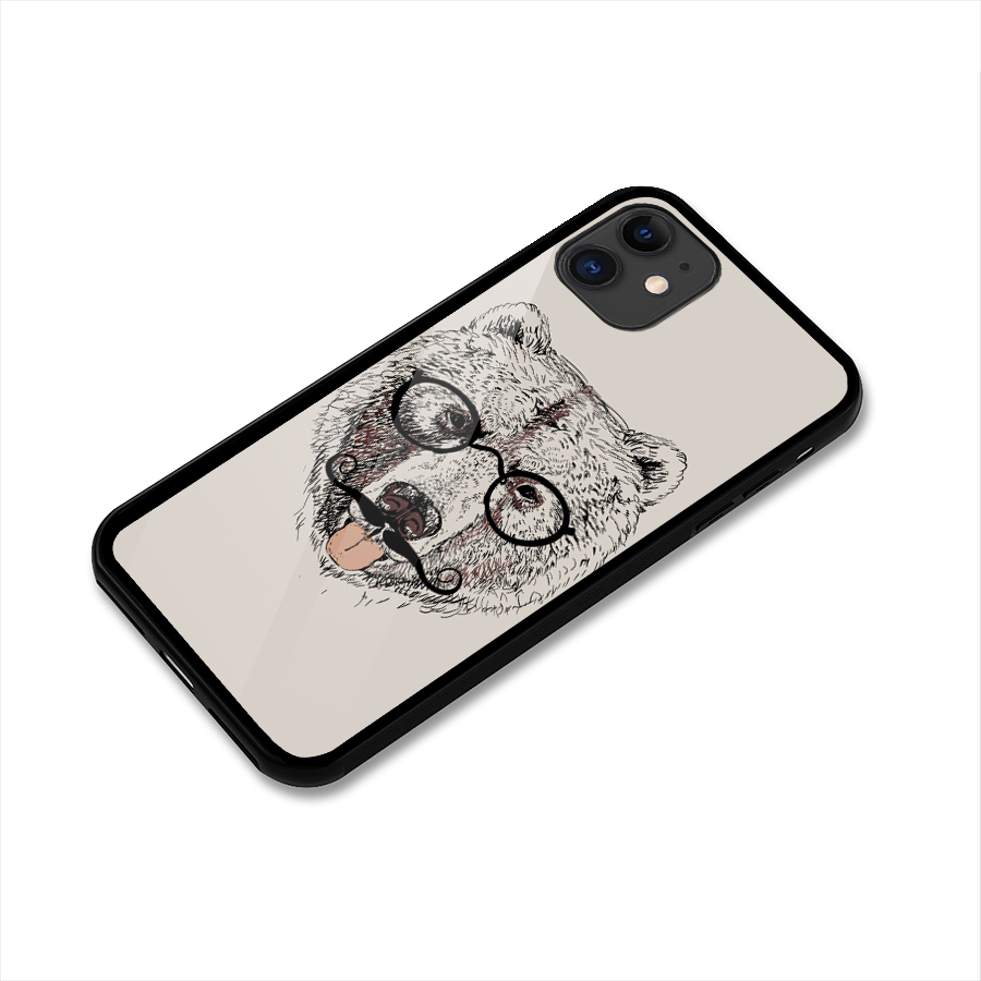 Studious Bear Glass Back Case for iPhone 11