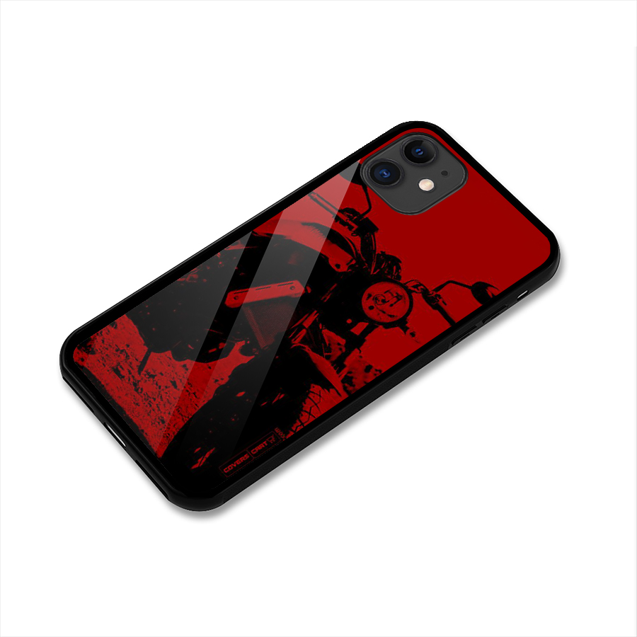 Stylish Ride Red Glass Back Case for iPhone 11