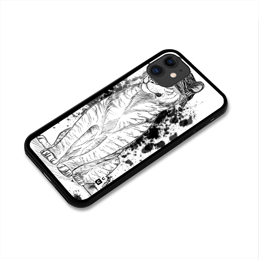 Tiger Wink Glass Back Case for iPhone 11