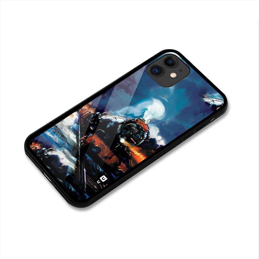 Train Art Glass Back Case for iPhone 11