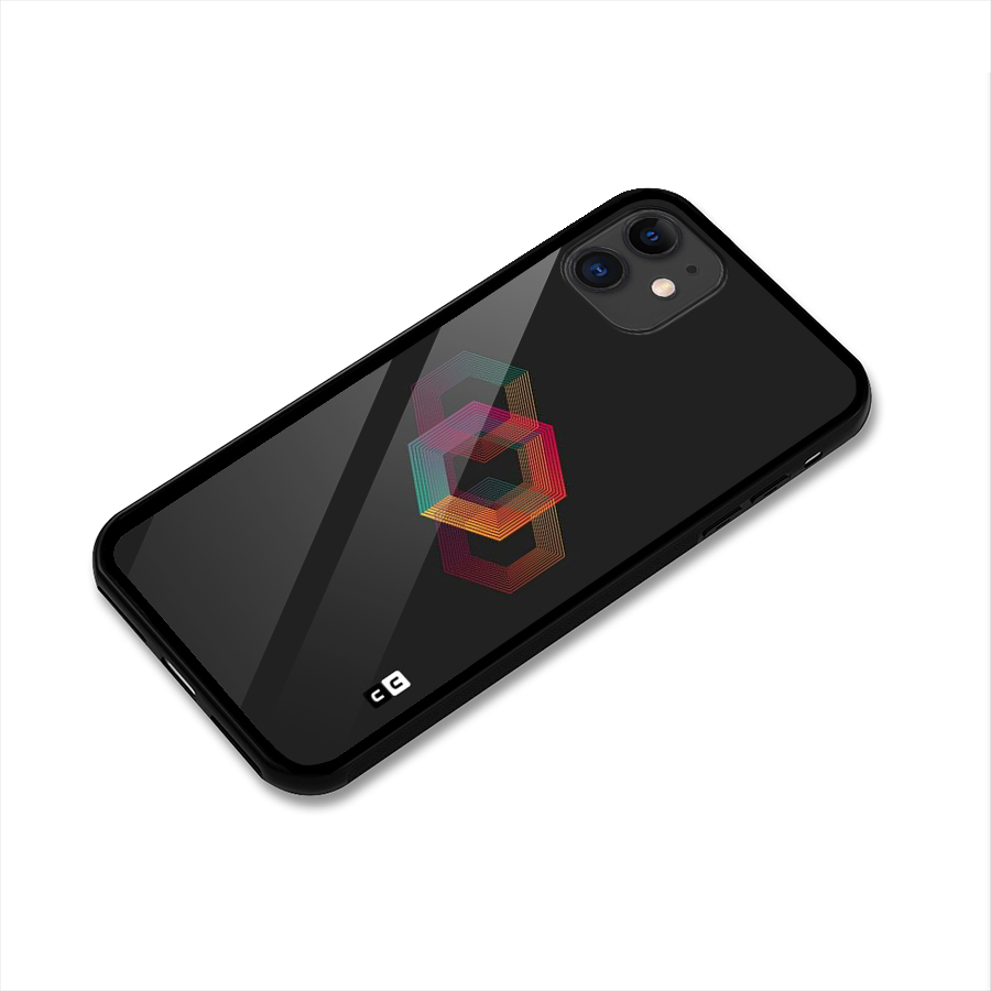 Tri-hexa Colours Glass Back Case for iPhone 11
