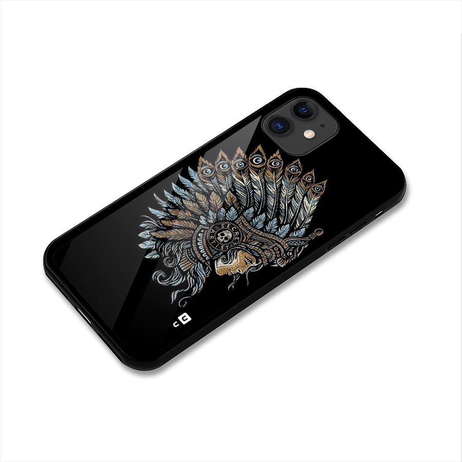 Tribal Design Glass Back Case for iPhone 11