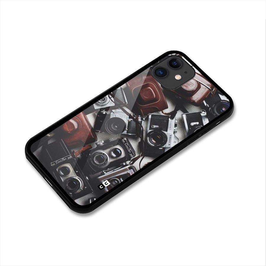 Vintage Beauty Shutter Glass Back Case for iPhone 11