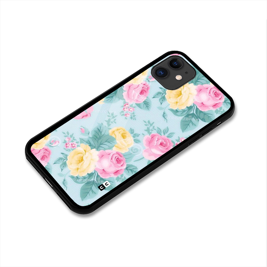Vintage Pastels Glass Back Case for iPhone 11