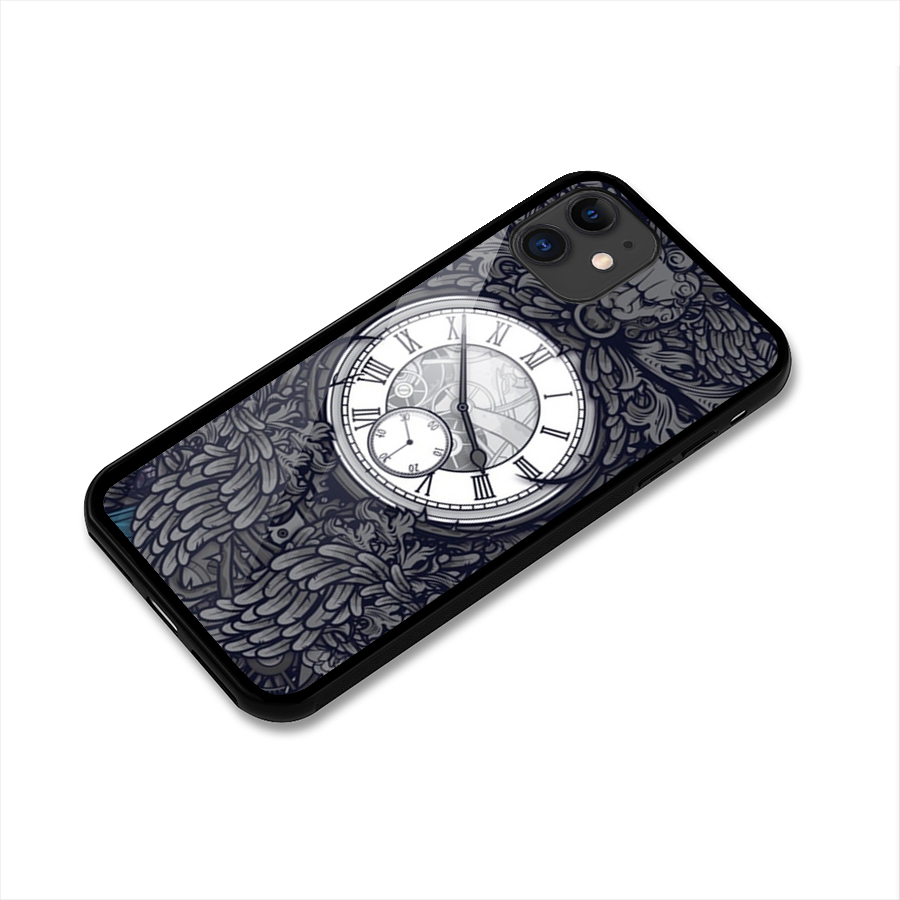 Wall Clock Glass Back Case for iPhone 11