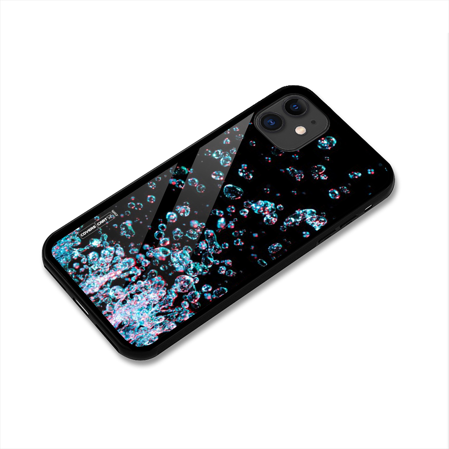 Water Droplets Glass Back Case for iPhone 11