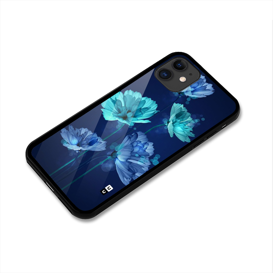 Water Flowers Glass Back Case for iPhone 11