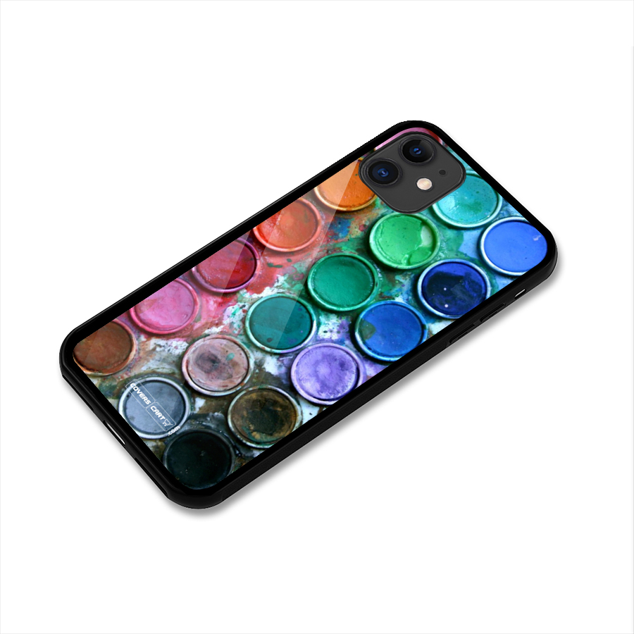 Water Paint Box Glass Back Case for iPhone 11