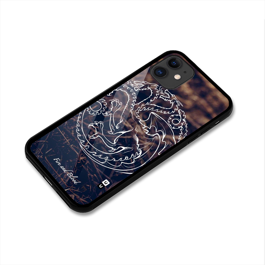 White Circle Glass Back Case for iPhone 11