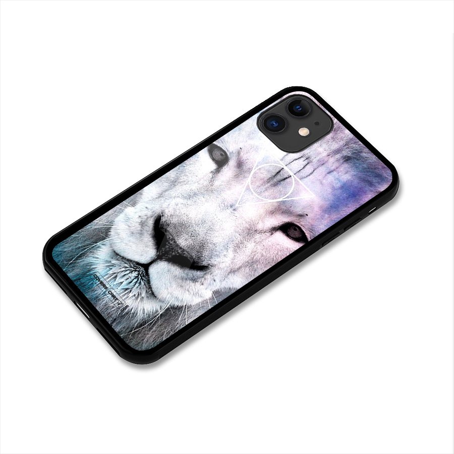 White Lion Glass Back Case for iPhone 11