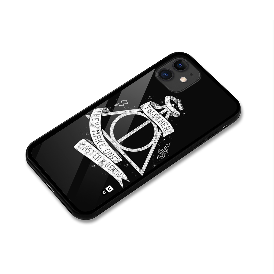 White Ribbon Glass Back Case for iPhone 11