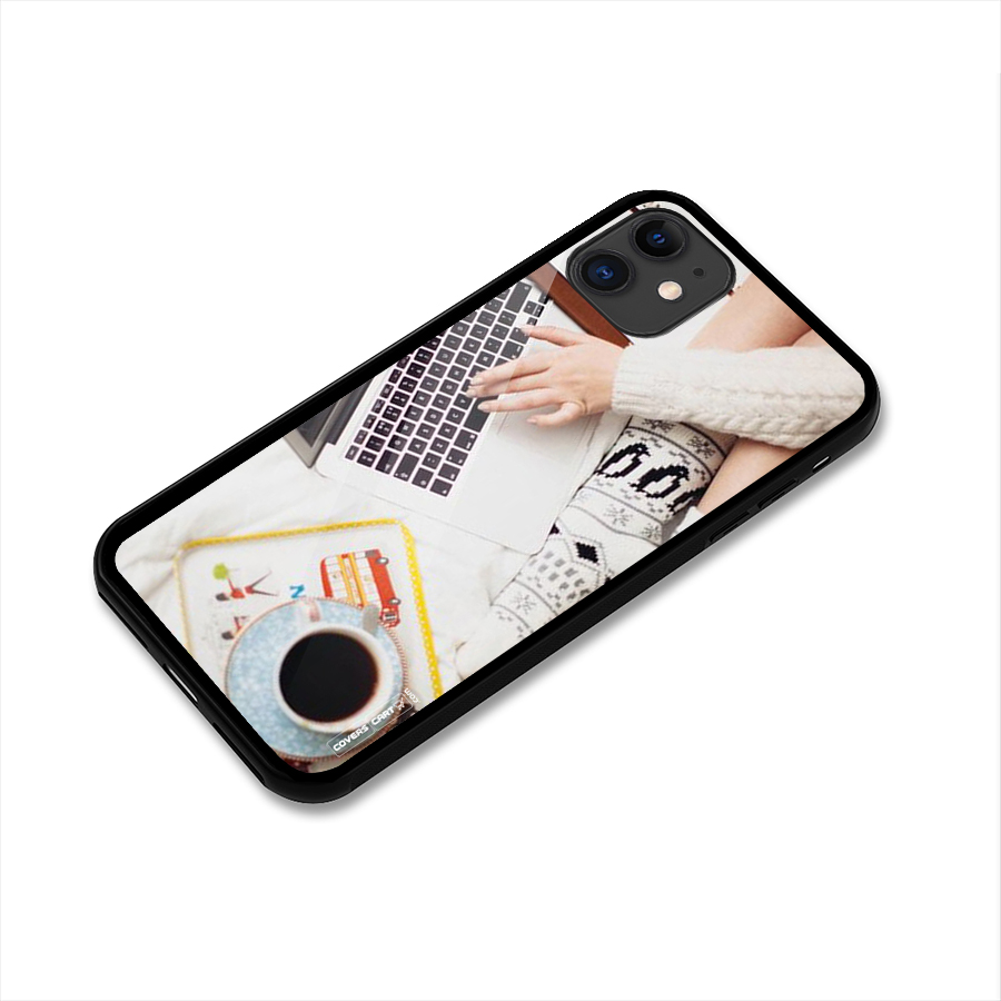 Winter Relaxation Glass Back Case for iPhone 11