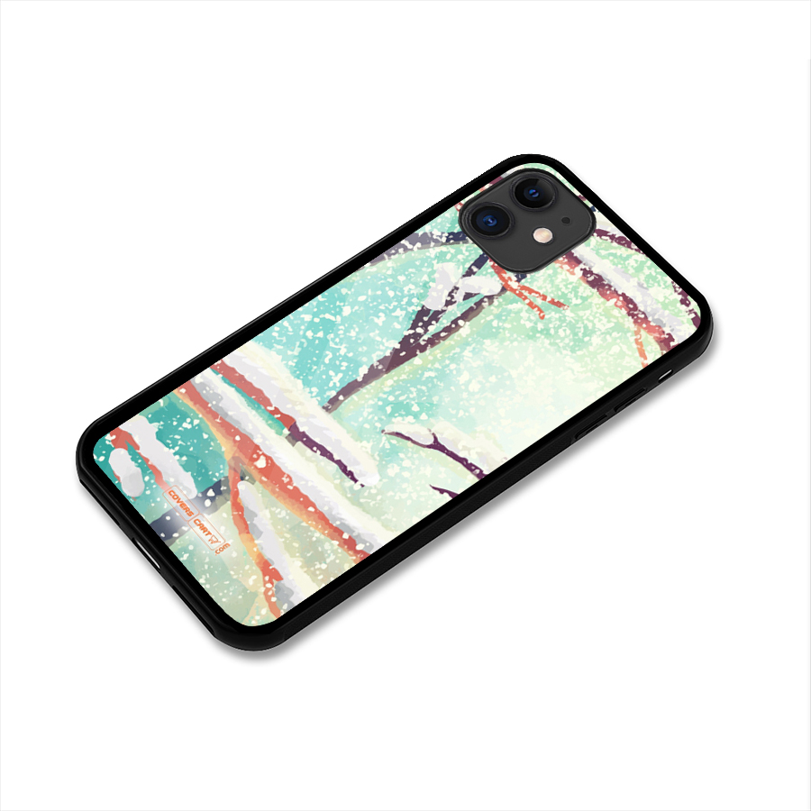 Winter Season Glass Back Case for iPhone 11