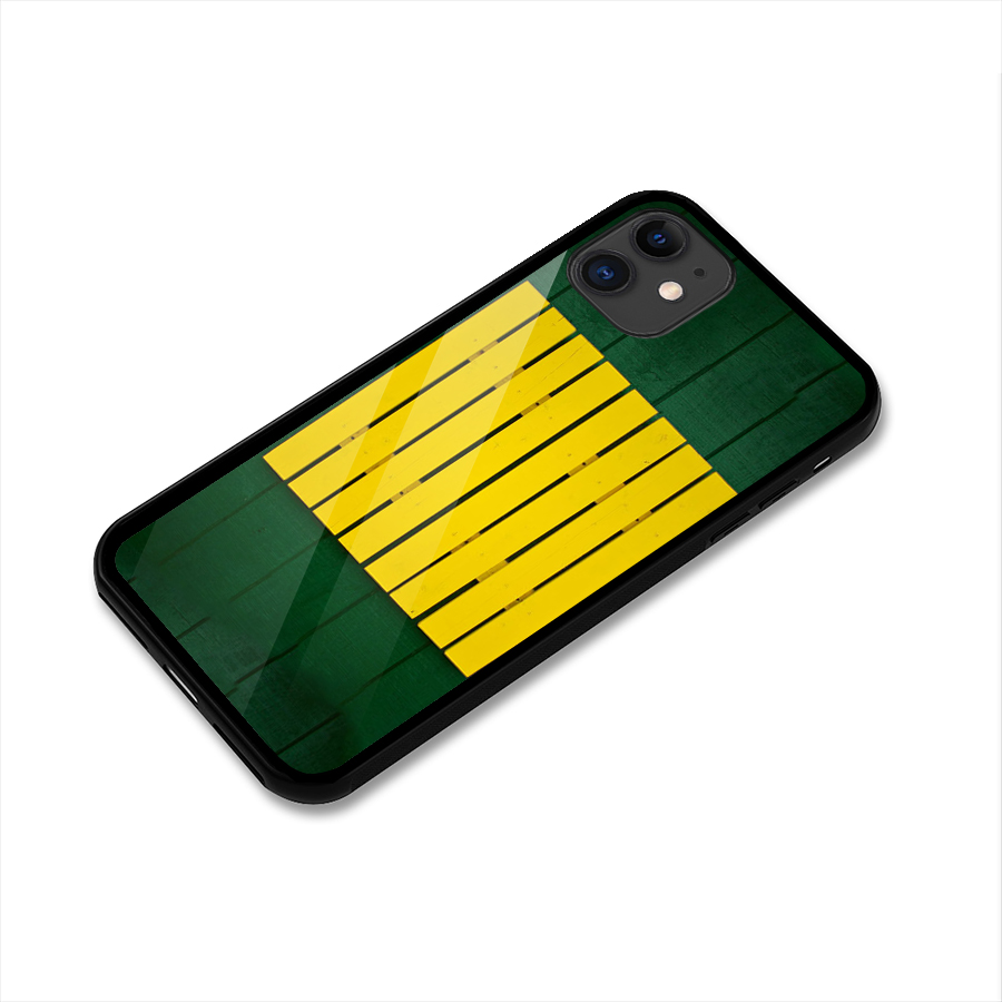 Yellow Fence Glass Back Case for iPhone 11