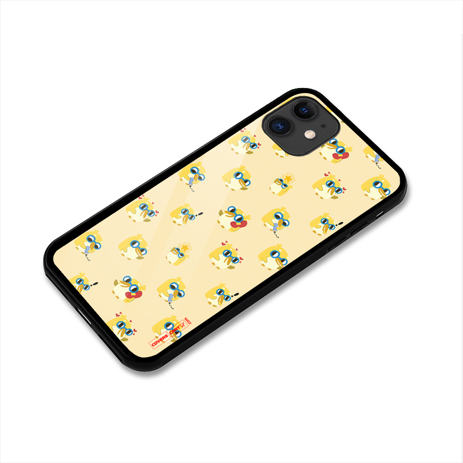 Yellow Parrot Glass Back Case for iPhone 11