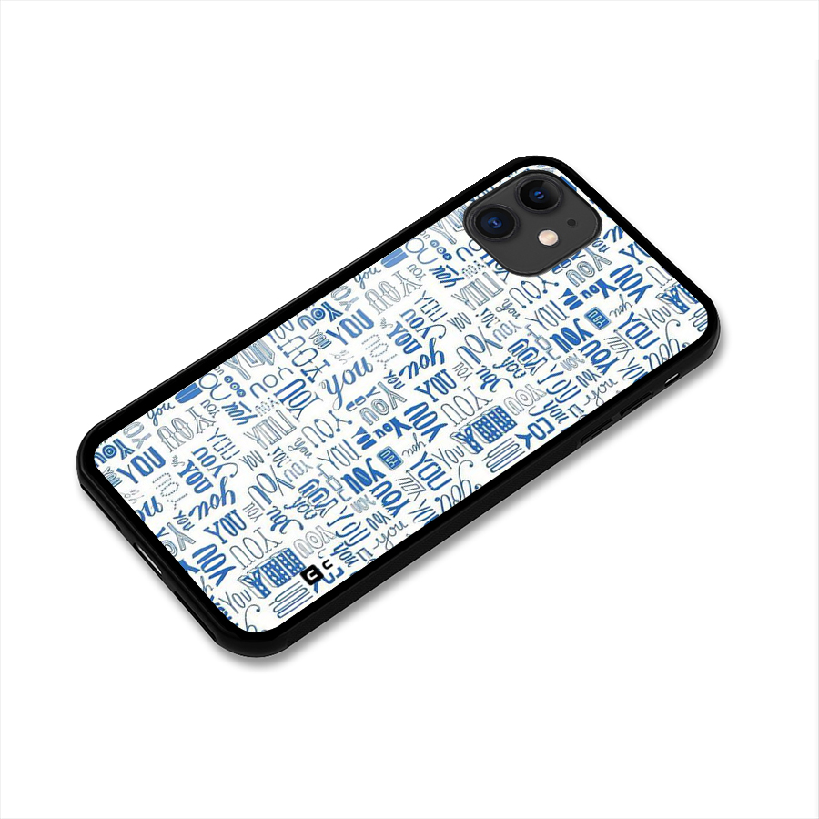 You Pattern Glass Back Case for iPhone 11
