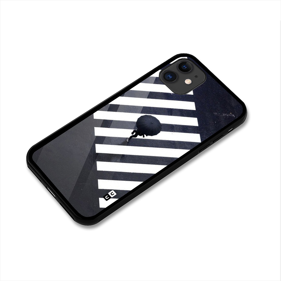 Zebra Walking Glass Back Case for iPhone 11