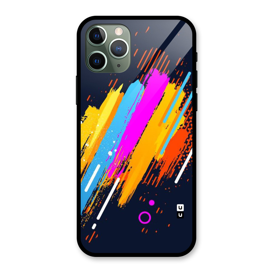 Abstract Shades Glass Back Case for iPhone 11 Pro