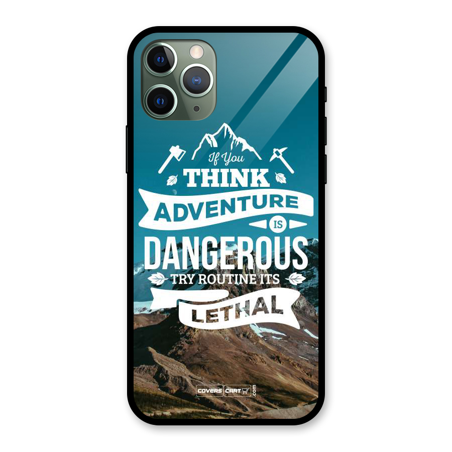Adventure Dangerous Lethal Glass Back Case for iPhone 11 Pro