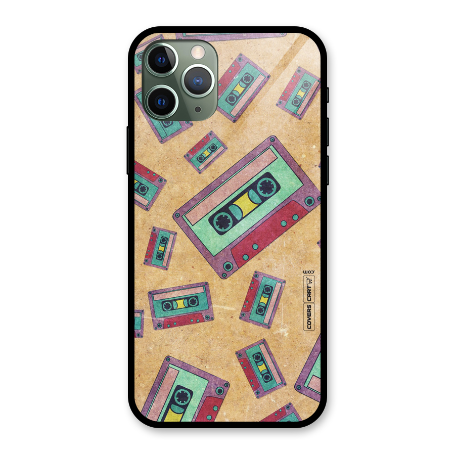 Ancient Cassettes Glass Back Case for iPhone 11 Pro