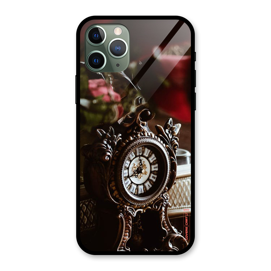 Ancient Clock Glass Back Case for iPhone 11 Pro