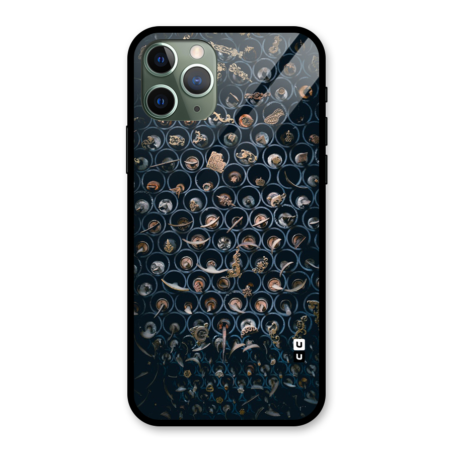 Ancient Wall Circles Glass Back Case for iPhone 11 Pro