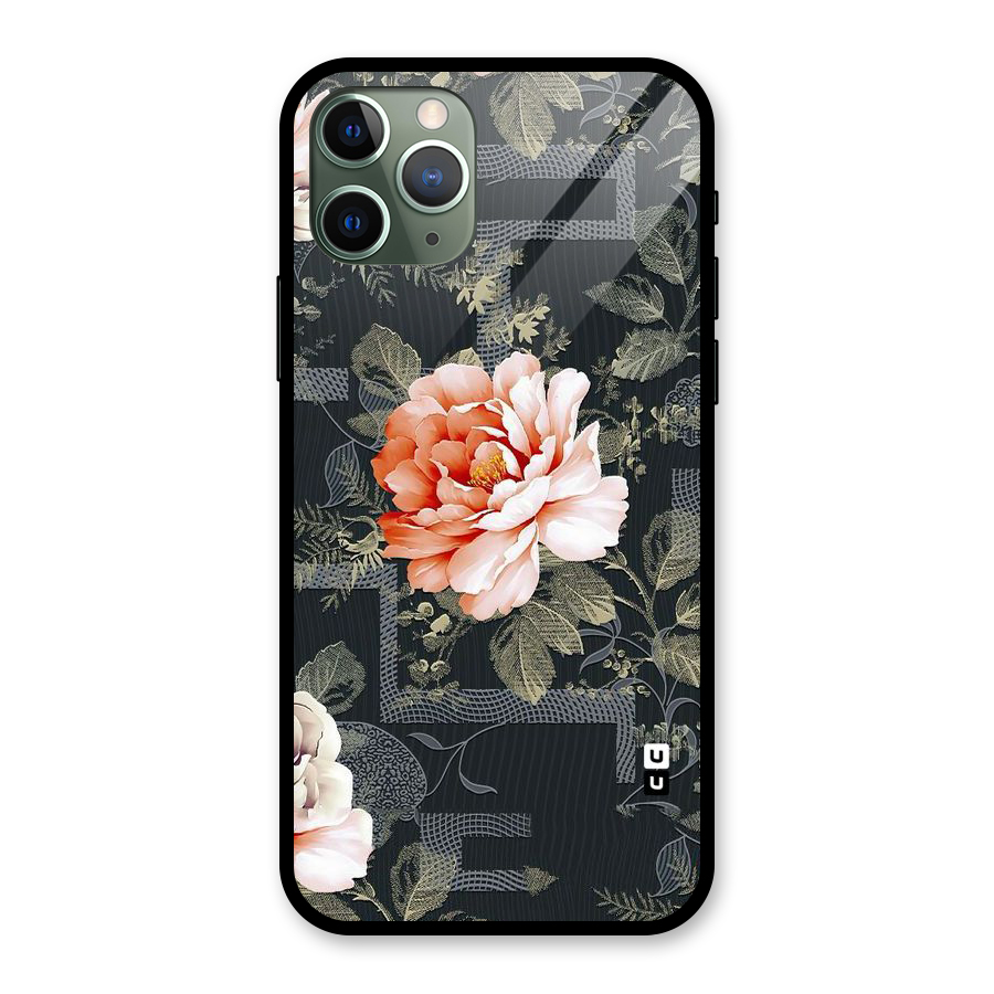Art And Floral Glass Back Case for iPhone 11 Pro