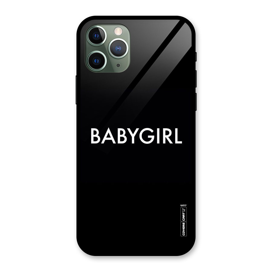 Baby Girl Glass Back Case for iPhone 11 Pro