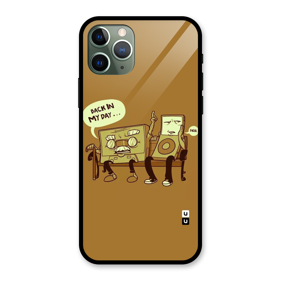 Back In Day Casette Glass Back Case for iPhone 11 Pro